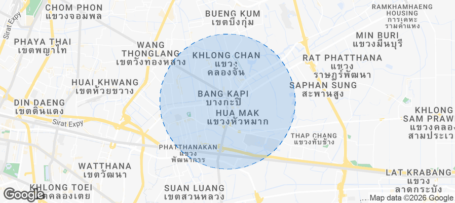 Khet Bang Kapi Airbnb map
